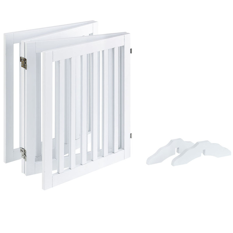 Archie & Oscar™ Huxley Wood Free Standing Pet Gate with a Pair of